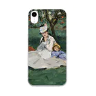 SONOTENI-ARTの012-002　エドゥアール・マネ　『庭のモネ一家』　クリア　スマホケース　iPhone XR専用デザイン　CC3 Soft Clear Smartphone Case