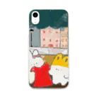 バナバニーShopの赤いワンピース🐰 Soft Clear Smartphone Case