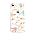 バナバニーShopのキュートなグルメフレンズ♡ Soft Clear Smartphone Case