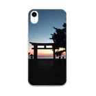 carpfishingmanの海岸沿い神社の幻想風景 Soft Clear Smartphone Case