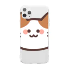  とろろんのねこさん (顔) Soft Clear Smartphone Case