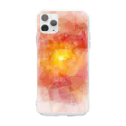 WAMI ARTの太陽 Soft Clear Smartphone Case