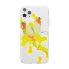 Akiss art ONLINE SHOPのこれから出逢う黃色の蝶 Soft Clear Smartphone Case