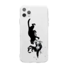 Nursery Rhymes  【アンティークデザインショップ】のThe Cat and The Cock Soft Clear Smartphone Case