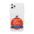 Puuun Shopの青いオープンカー Soft Clear Smartphone Case