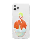 なべ家のかき氷娘（プラム） Soft Clear Smartphone Case