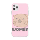 🍎デグーと服と雑貨屋さん🍏のWOMBAT🌸PINK   #ウォンバットグッズ Soft Clear Smartphone Case