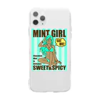SWEET＆SPICY 【 すいすぱ 】ダーツのMINT GIRL Soft Clear Smartphone Case