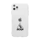 BCRN-westのBCRN-westオリジナルロゴ黒 Soft Clear Smartphone Case