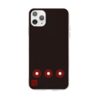 Rigelの蛇目紋黒羅紗陣羽織柄 Soft Clear Smartphone Case