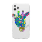 茉莉花のDreaming Giraffe Soft Clear Smartphone Case