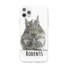 🍎デグーと服と雑貨屋さん🍏のRodents デグー　 Soft Clear Smartphone Case