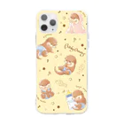 カワウソとフルーツのBaby Otters Soft Clear Smartphone Case