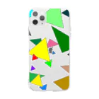 でおきしりぼ子の実験室のTrianglez_ｗ Soft Clear Smartphone Case