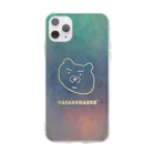 ダサクマくんストアのダサクマくん　ポーラー Soft Clear Smartphone Case