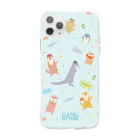 カワウソとフルーツのギャングオッターズ Soft Clear Smartphone Case