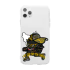 オリジナルデザインTシャツ　SMOKIN'の黒豆DJ Soft Clear Smartphone Case