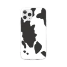 moumouの牛柄 Soft Clear Smartphone Case