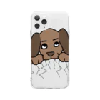 KURO96のイヌカブリつき Soft Clear Smartphone Case