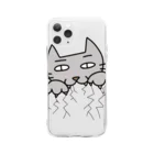 KURO96のネコカブリつき Soft Clear Smartphone Case