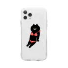 SUIMINグッズのお店の赤いビキニのねこ Soft Clear Smartphone Case