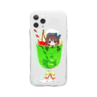 椎名めろん[melomelon]のメロンソーダ Soft Clear Smartphone Case