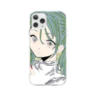 青リンゴのゆめかわいい女の子 Soft Clear Smartphone Case