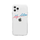 My ActionのMy Action Goods Red & Blue ソフトクリアスマホケース