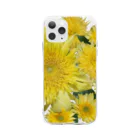 flower & Plants Edenのヒマワリ-003 Soft Clear Smartphone Case