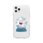 かわべしおん | イラストレーターのしあわせのスノードーム Soft Clear Smartphone Case