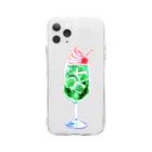SUI_SAIのピンクアイスとメロンソーダ Soft Clear Smartphone Case