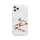 doguma_の骨手 Soft Clear Smartphone Case