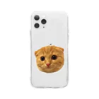 そらまめのインゲン☆猫 Soft Clear Smartphone Case