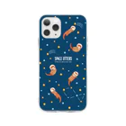 カワウソとフルーツのスペースカワウソ Soft Clear Smartphone Case