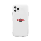 REBELのREBELロゴくん Soft Clear Smartphone Case