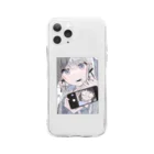 おいしいさめのピアス Soft Clear Smartphone Case