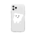 にくまん子のよよ(くろ) Soft Clear Smartphone Case