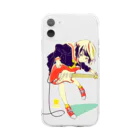 ClowZ ／ 渡瀬しぃののストラトキャスター少女 Soft Clear Smartphone Case