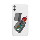 クジラ52号のZIPPO恐竜 Soft Clear Smartphone Case