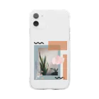 こだまの癒しの観葉植物 Soft Clear Smartphone Case