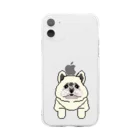 KISSHINNJYAのポン吉くん Soft Clear Smartphone Case