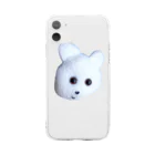 くまきちショップやさんのくまきちフェイス Soft Clear Smartphone Case