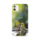 “すずめのおみせ” SUZURI店のLovely Bird Series (LBPC-0003) Soft Clear Smartphone Case