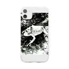 Fantastic FrogのFantastic Frog -Black And White Version- Soft Clear Smartphone Case