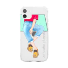 ミドリ ハナ@maro_coのLet's take a break. Soft Clear Smartphone Case