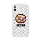 猫と釣り人のSUSHI_2_C2 Soft Clear Smartphone Case