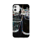 35Bottlesのグラス Soft Clear Smartphone Case