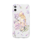 友風子のラベンダー Soft Clear Smartphone Case