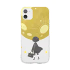 Cocohashop*の月と少年 Soft Clear Smartphone Case