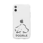 娯楽家のPOODLE（プードル） Soft Clear Smartphone Case